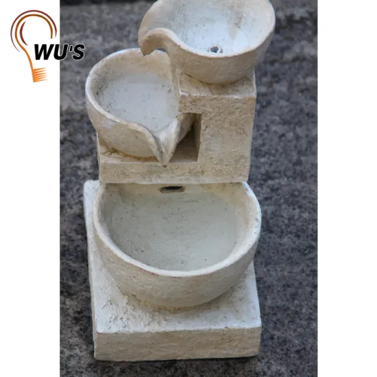 High Quality outdoor resin plastic outdoor garden indoor water fountain