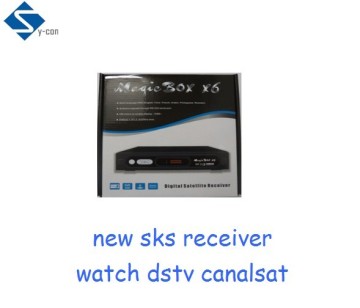 sell magic box X6 new africa reciever watch dstv on eutelsat w7 canalsat nss7 badr5