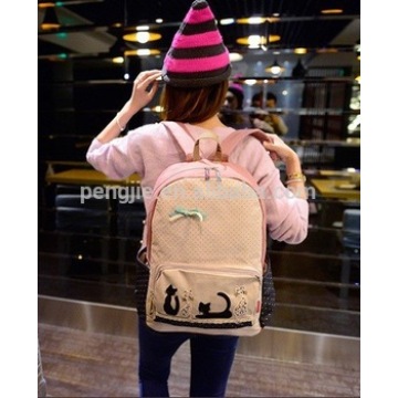 Hot Sale Cheap Lovely Cat Design Cotton Bag