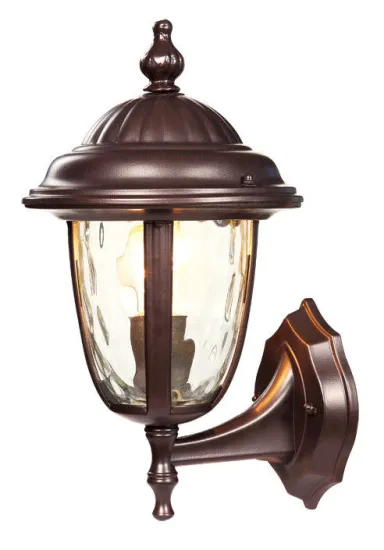 Aluminum Seedy Glass Traditional Outdoor Wall Lights Red Bronze Yard Lamp 100w E27