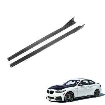 MP Style Dry Carbon Fiber Winged Side Skirt Extensions for BMW M2 F87