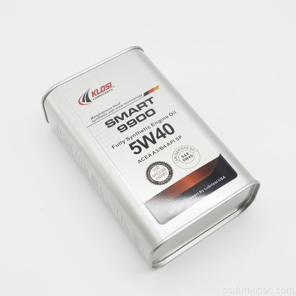 1L obdélníková plechová plechovka