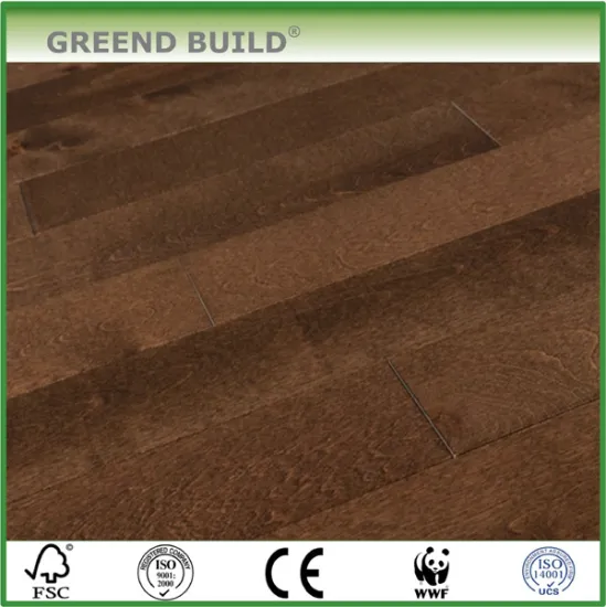 Brown Smooth engineered wood flooring