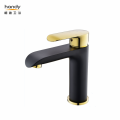 New-product black gold single hole basin mixer faucets