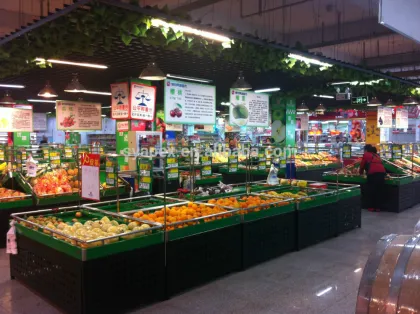 APEX customized OEM&ODM supermarket/store vegetable and fruit display shelves/fruit vegetable shelf