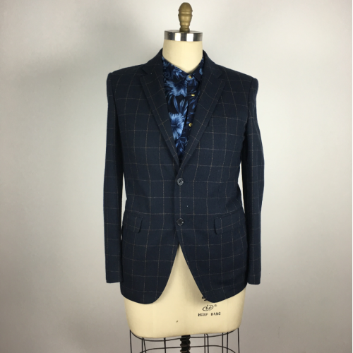 new stylish custom men's plus size Plaid suit