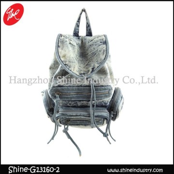 multifunctional denim backpack/packsack/knapsack