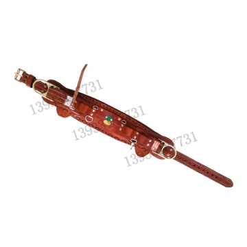 Semi-Floating Comfortable Lineman Leather Body Belt with D-Rings