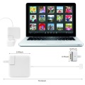 Magsafe 2搭載の45W Apple Macbook充電器