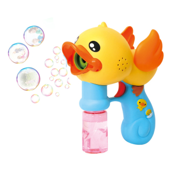 Electric Bubble Gun Toys with Yellow Duck Design: Perfect for Outdoor Parties, Weddings, and Birthdays