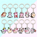 Custom PVC Keychain Personalized Promotional Item with UV Printing Stainless Steel Metal Type for Logo Display