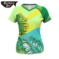 Mujeres Manga corta Summer Tropical Hawaii Beach con camisas florales casuales