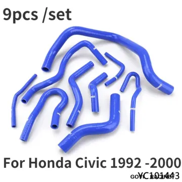 9PCS Auto Silicone Radiator Hose Kit for Civic D15