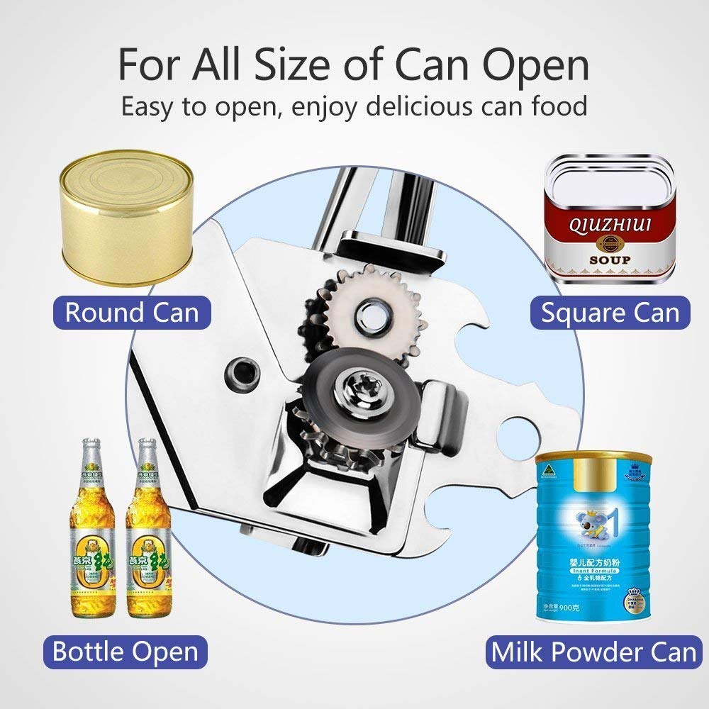 Stainless steel can opener