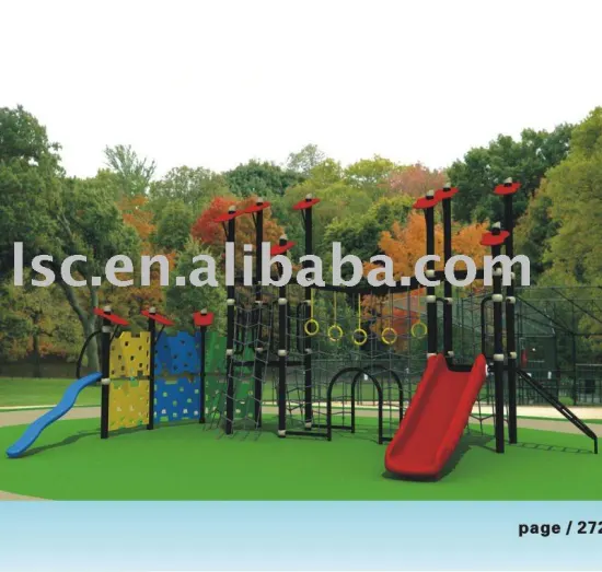 multifunctional climbing playground slide