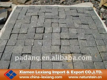 Black basalt cube