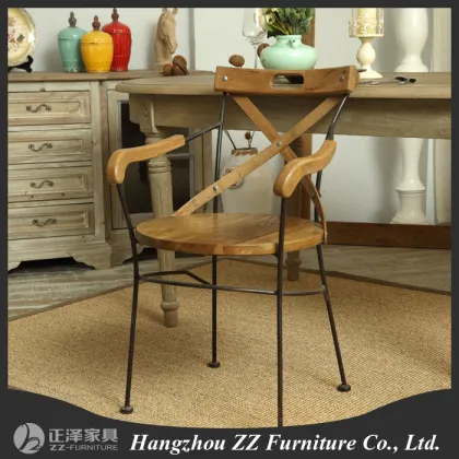antique wooden and iron kitchen chairs