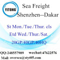 Transporte marítimo de frete marítimo de Shenzhen para Dakar