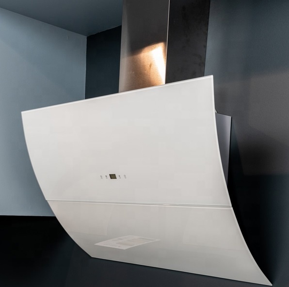 600CM  0.5mm Thickness Stainless Steel  Exhaust Vent White Painted Range Hood Kitchen Chimney Cooker Exhaust Hood