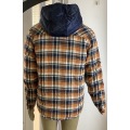 Custom Checked Hooded Jacket For Men