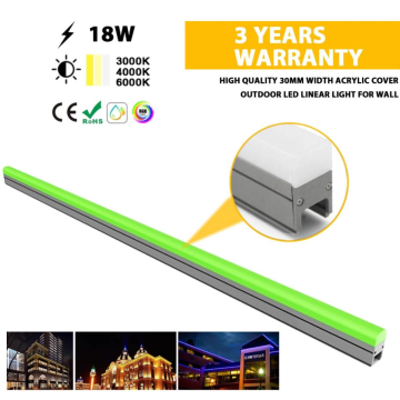 Lumière linéaire LED pour l&#39;éclairage de contour