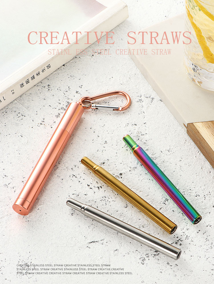 telescopic straw case