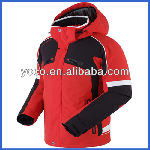 Active women red ski jacket functional