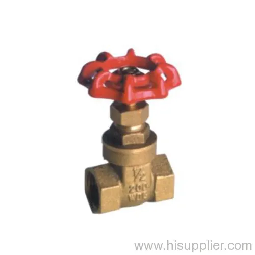 1/4''-4'' F/f Brass Gate Valve, Screwed-in Bonnet, Non-rising Stem, Pn20 