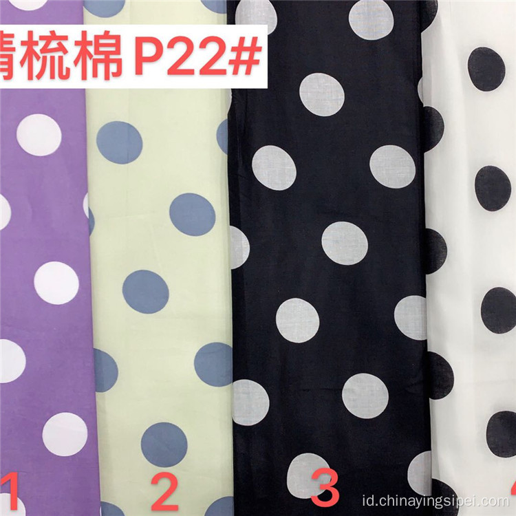 100%Cotton Print Fabric Stok untuk Wanita berpakaian