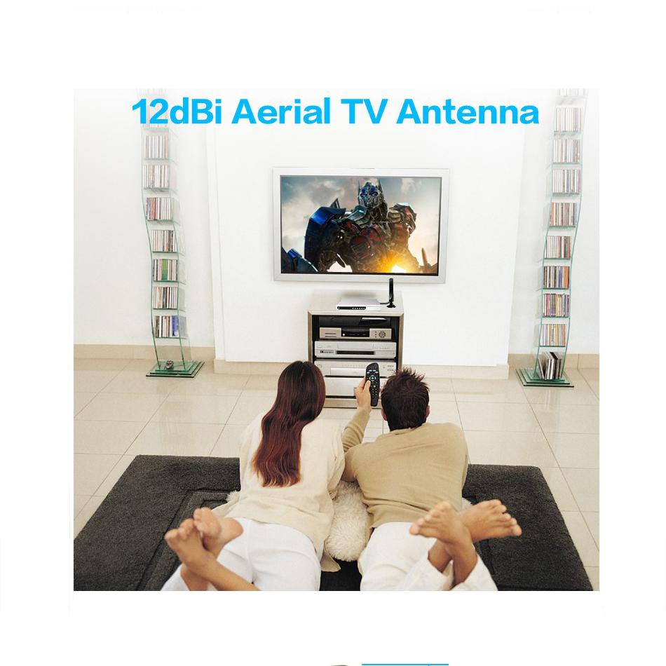 HobbyLane 12dBi TV Antenna for DVB-T TV HDTV Digital Freeview HDTV Antenna TV Coaxial Male connector d15