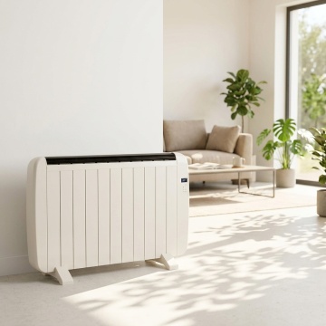 Calentador portátil con control remoto, diseño delgado de 2000 W