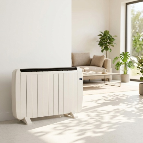 Calentador portátil con control remoto, diseño delgado de 2000 W