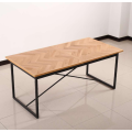 Living Room table MDF with metal legs