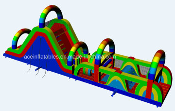 New Rainbow Inflatable Obstacle Course