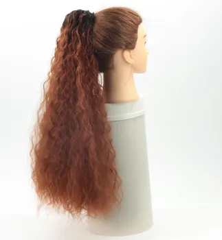 aishili wholesale long water wave drawtring ponytails synthetic extension for black women