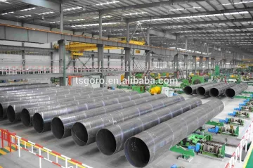 spiral seam submeged-arc-welded mild steel pipe