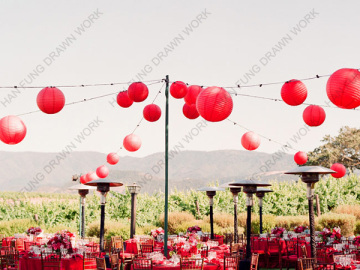 wholesale folded paper lantern for holiday