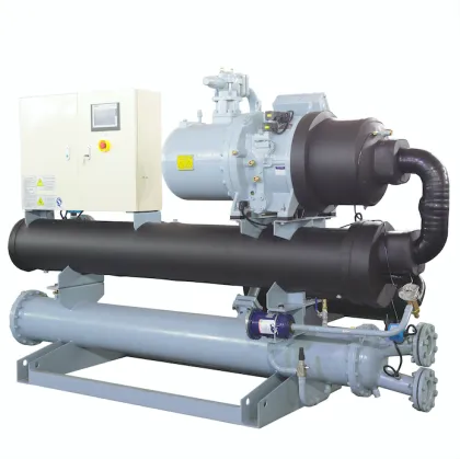 Tobel water cooled screw type compressor chiller double compressors