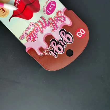 Compact Makeup Bags: Lip Tints, Creams, and Glosses in Portable Plastic Sachets