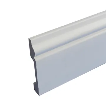 Easy Install Waterproof White Plastic Baseboard Skirting Board PS Moulding