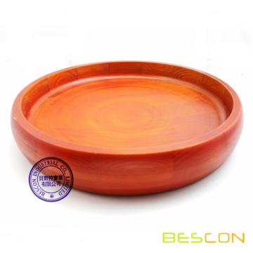 Bandeja de dados de madera resistente inferior cónica 12inch por BESCON Super Rolling Device para parar etiqueta de terciopelo opcional poliedro dados