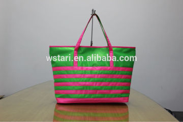 Fluorescence polyester tote bag