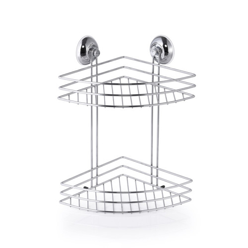 Suction Caddy double tiers corner caddy shower basket Supplier