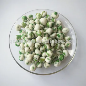 Organic green wasabi peas