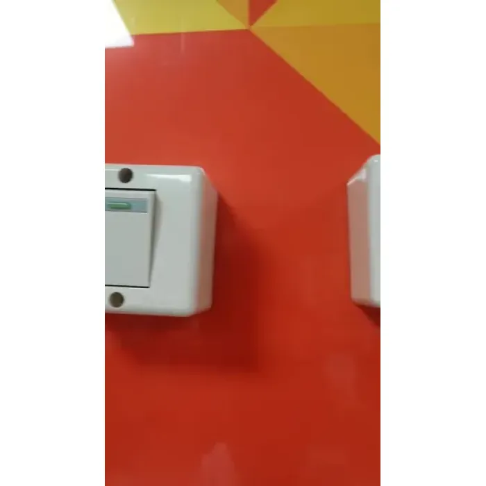 Настенный кнопочный переключатель европейского типа для поверхностного монтажа (S2001)