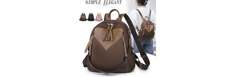 Fashion leather women backpack