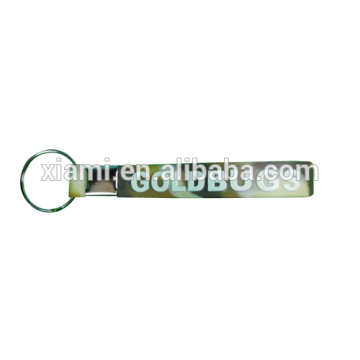 high sale mix color embossed words make your own silicone keychain