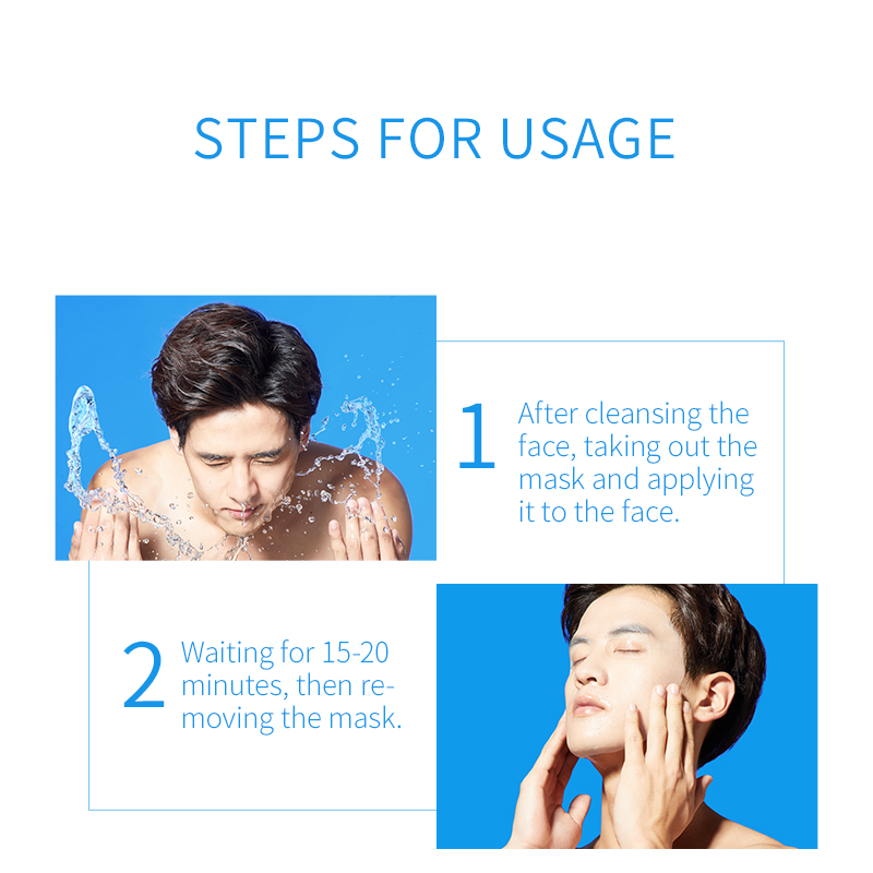 WIS Man Oil Control Shrinking Pores Removing Blackheads Hydrating Moisturizing Emerge Tender Skin Mask Facial Care