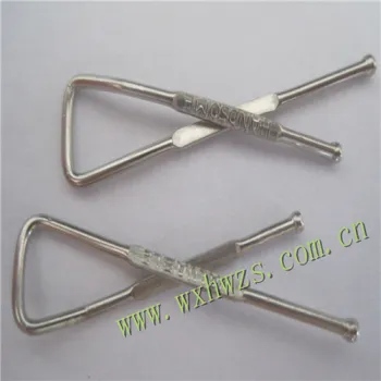 Favorites Compare decorative X shape metal shirt clip / sliver alloy clip 