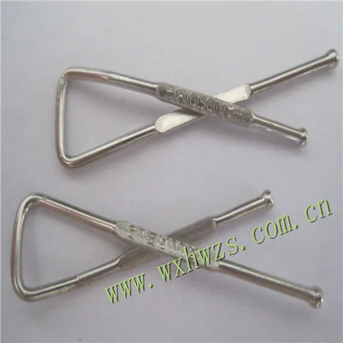 Favorites Compare decorative X shape metal shirt clip / sliver alloy clip 